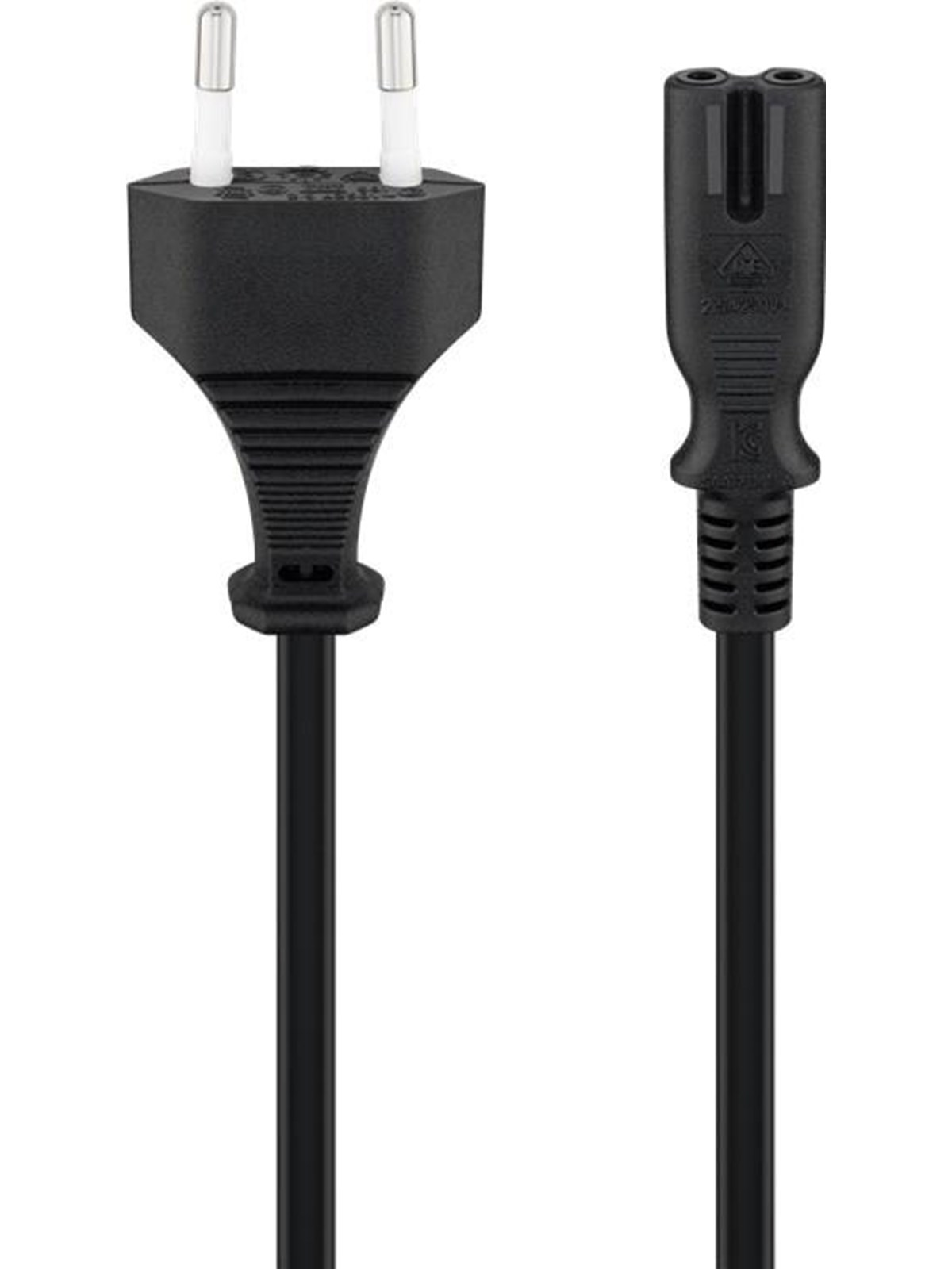Pro Stromkabel C7 (2 pins) - Schwarz - 0.5m - Gerade