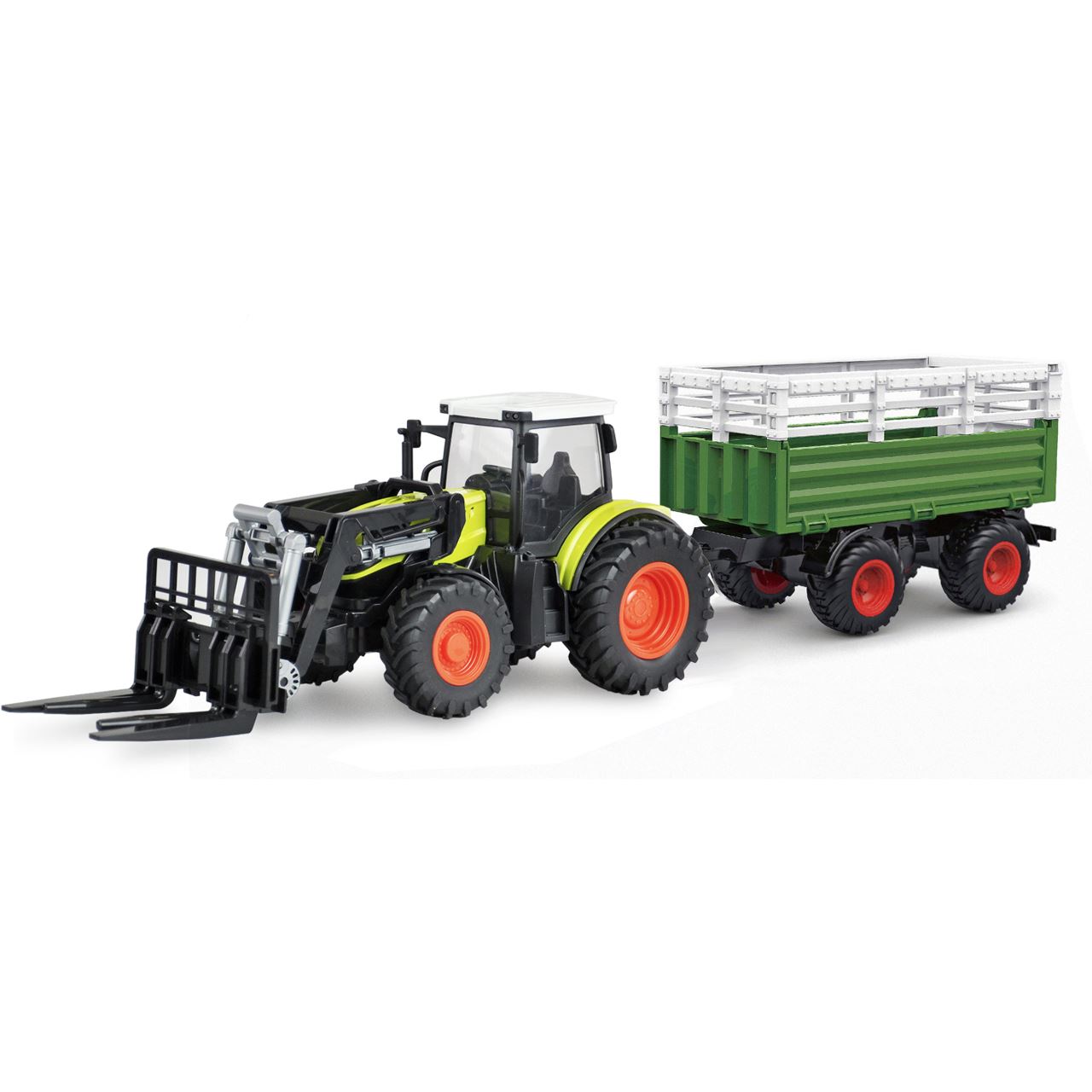 Amewi RC Traktor mit XL-Zubehörpaket LiIon 500mAh grün/6+