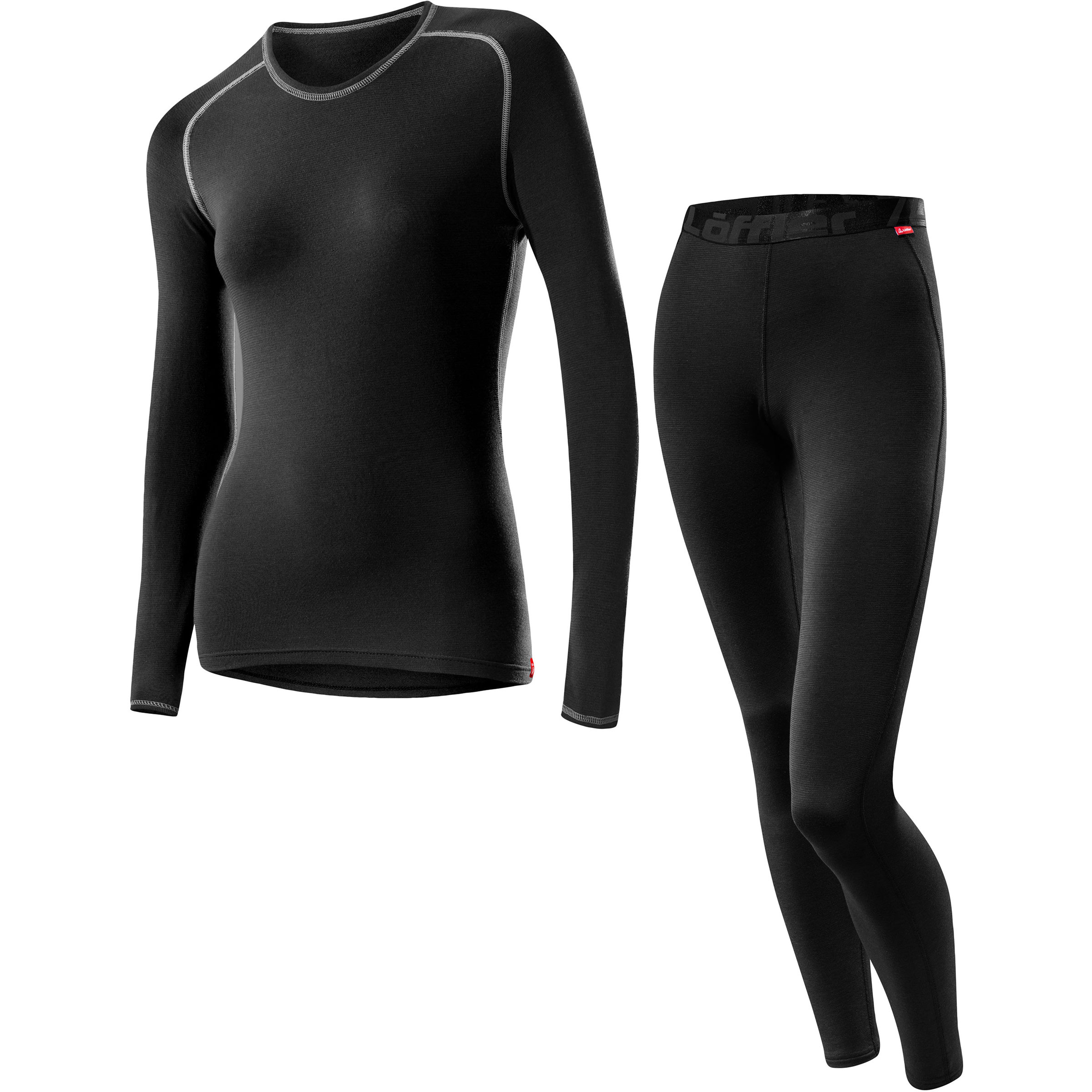 Löffler Transtex Warm Unterwäsche Set Damen Unterwäsche Sets schwarz Größe S Hautfreundlich