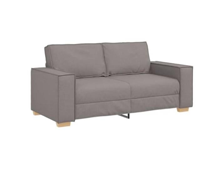 Coespram 2-Sitzer Sofa Taupe 140 cm Sitzbreite Polstermöbel Gemütliche Couch fürs Wohnzimmer mit dicker Schaumstoff-Polsterung und pflegeleichtem Polyesterbezug zum Ausruhen.