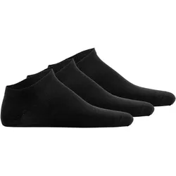 Hudson Unisex Sneakersocken, 3er Pack - Simply, kurze Socken, einfarbig Schwarz / 39-42