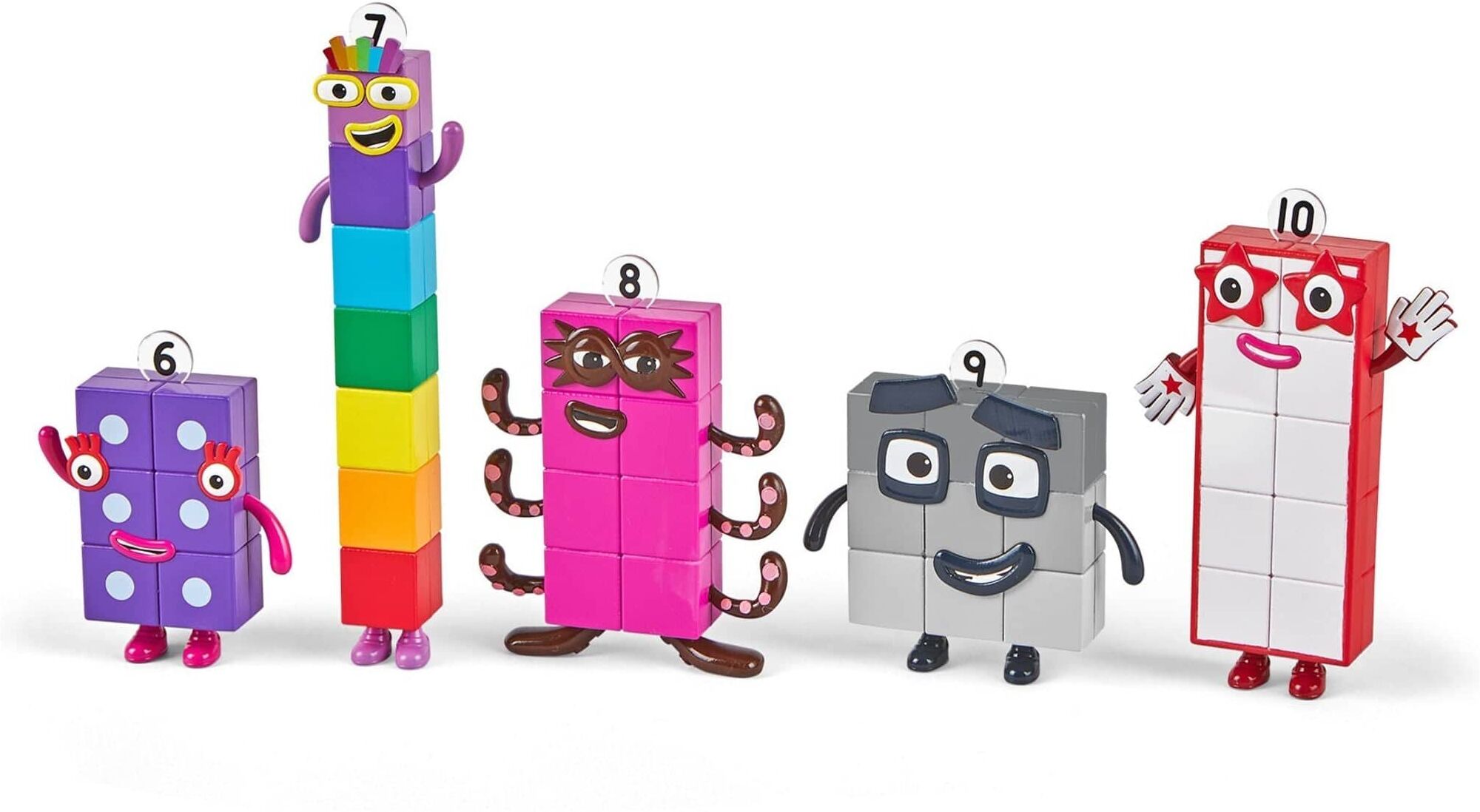 Learning Resources Numberblocks Friends Six to Ten Set - Ideal for Ages 3+, Enhances Numeracy Skills through Interactive Play
