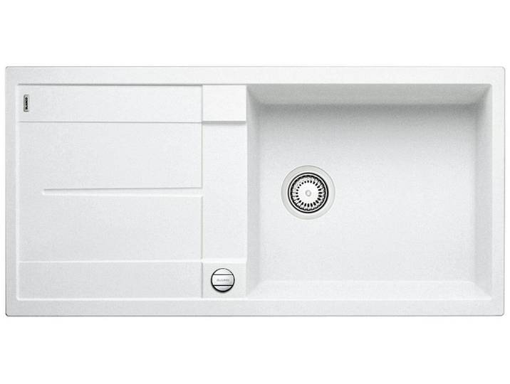 BLANCO Evier à encastrer METRA XL 6 S-F Silgranit encastrable à fleur blanc
