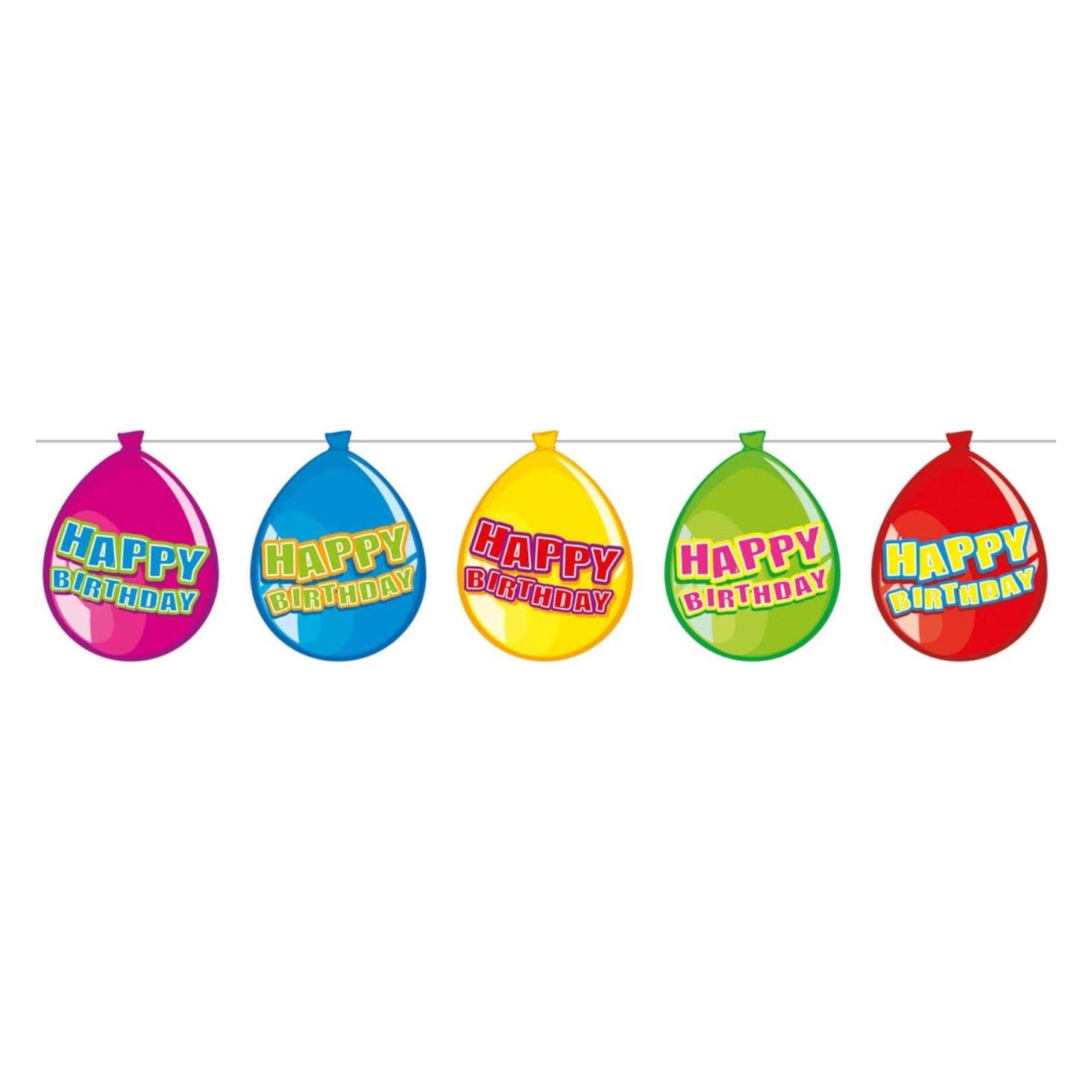 Folat Bunting Luftballons Happy Birthday (1 Stk.) (FO65500)