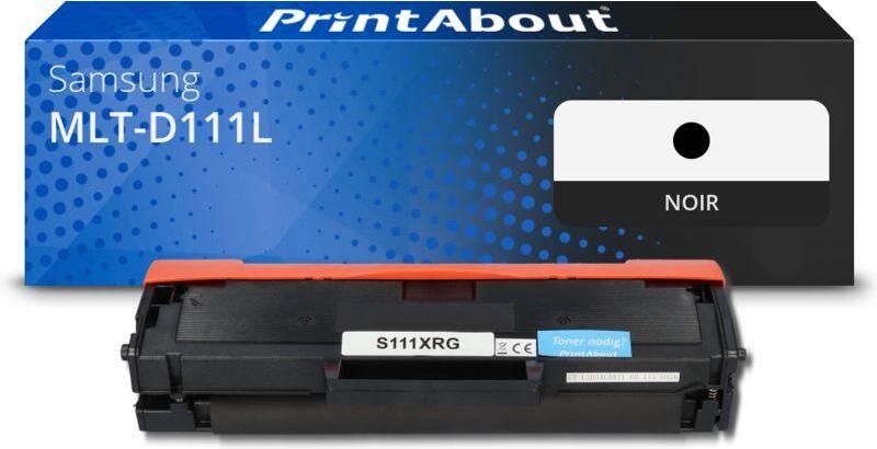 PrintAbout Toner compatible Samsung MLT-D111L (SU799A) - Noir - Grande capacité Noir