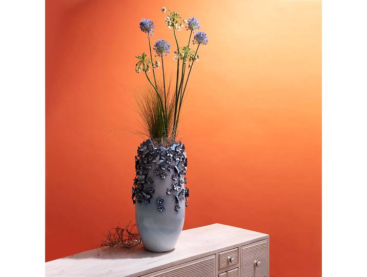 Vase Papillon Type B Ø 28cm Bleu/Bleu