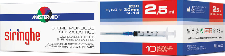 Pietrasanta Pharma Sir. 5ml 23g 10pz Master Aid