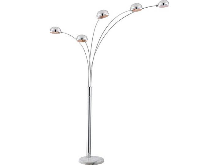 Stehleuchte Beleuchtung Lampe Leuchte Marmor Sockel Metall Globo 58228S, Silber, medium