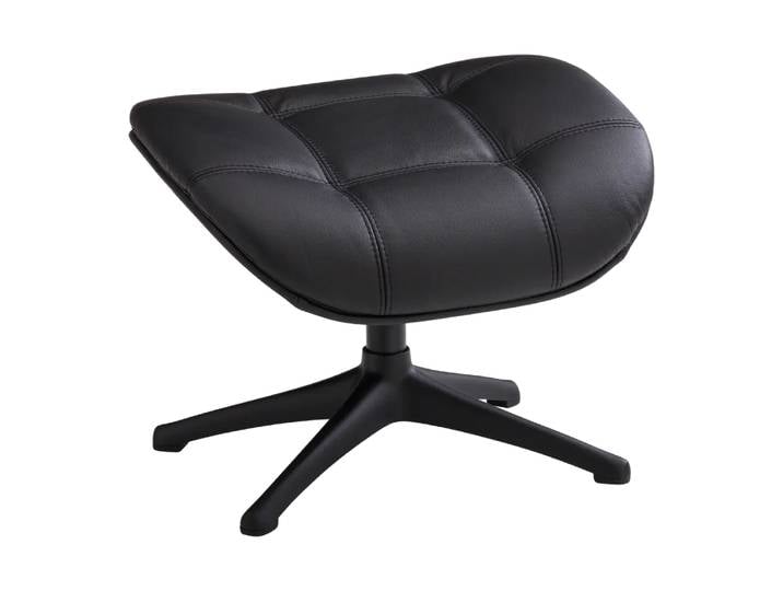 Hocker Metro Chester, Flexlux, schwarz, Leder