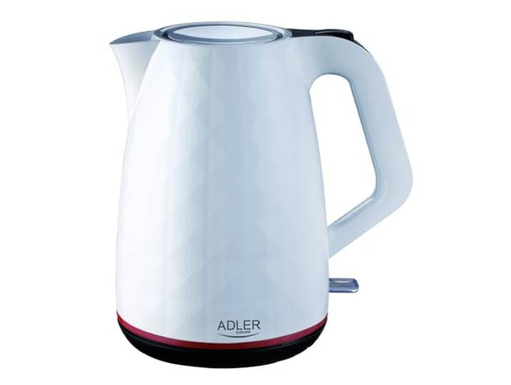 Adler ad_1277w AD 1277 Elektrischer Wasserkocher, 1,7 l, Weiß
