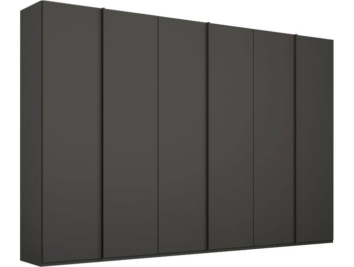Kleiderschrank RAUCH Drehtürenschrank Schrank Garderobe Wäscheschrank SKAT MERIDIAN , grau (graphit), B:301cm H:235cm T:63cm, Holzwerkstoff, Schränke, Kleiderschrank, mit Schubladeneinsatz, Wäscheeinteilung, Innenspiegel MADE IN GERMANY