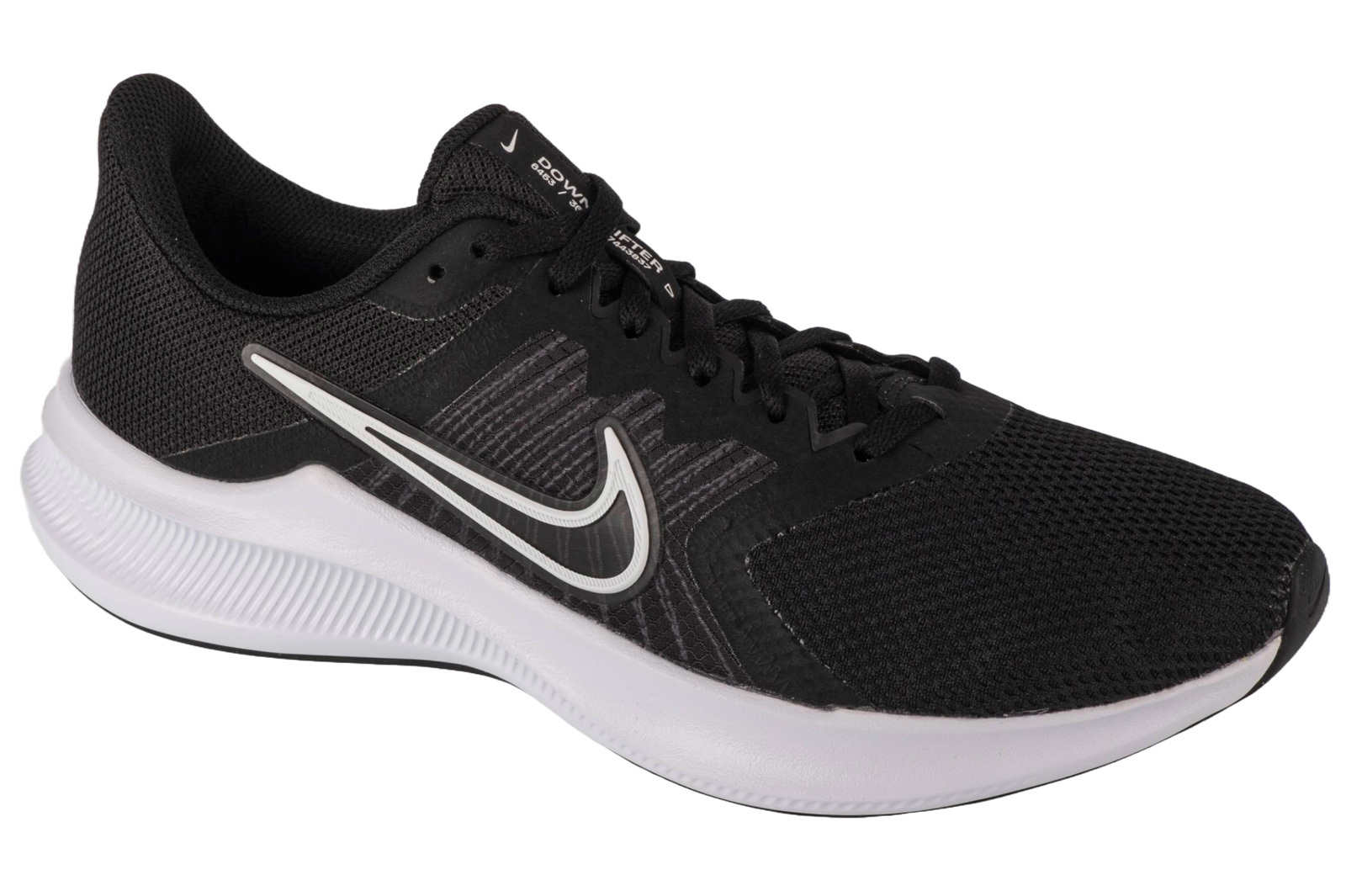 Nike Downshifter 11 CW3411006 (45/black-white-dk smoke grey)