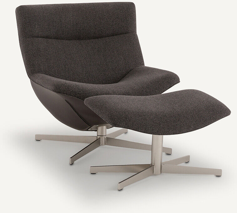 AM.PM Fauteuil relax pivotant et son repose-pieds Wesley