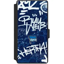 Nivocase Klapphülle für Samsung Galaxy S22 Ultra Handyhülle aus Kunst Leder NIVOflip schwarz Graffiti (Samsung Galaxy S22 Ultra), Smartphone Hülle, Schwarz