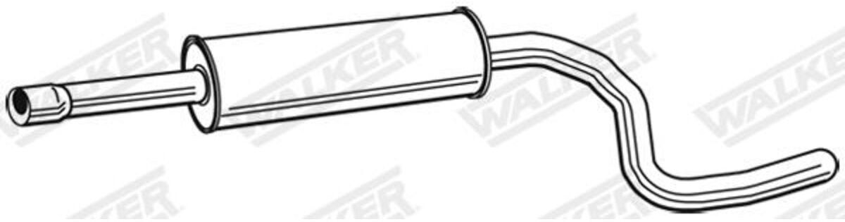 Mittelschalldämpfer WALKER 23167