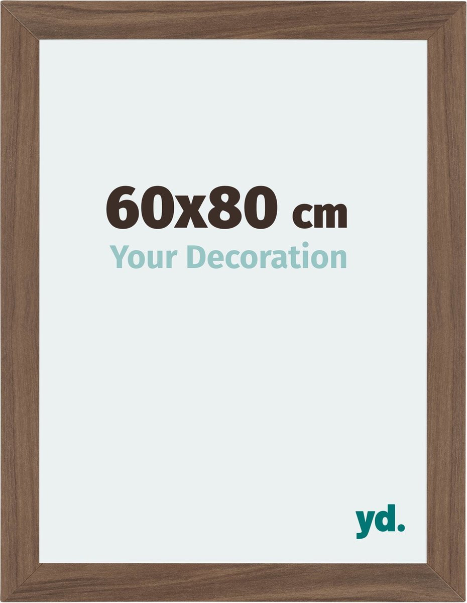 Mura Fotolijst Walnoot Donker - MDF - 60 x 80 cm