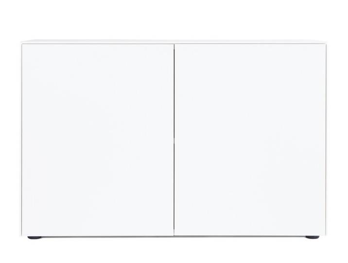 Sideboard Connect weiß H 77 cm 2 Türen matt 120x77x48