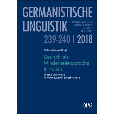 Deutsch als Minderheitensprache in Italien, Taschenbuch von , Georg Olms Verlag, 978-3-487-31214-9