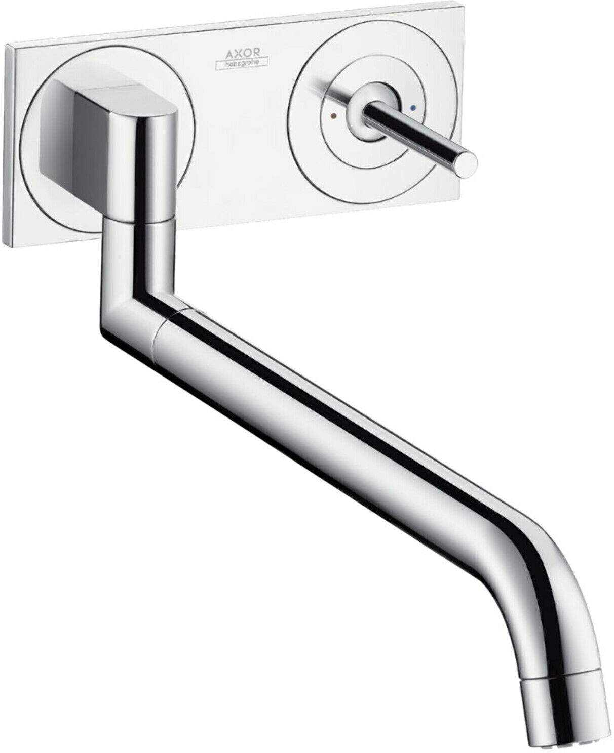 Hansgrohe Spültisch-Wandeinhebelmischer Axor Uno UP, Edelstahl-Optik (38815800)