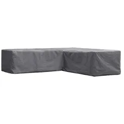 Perel Schutzhülle für Gartenmöbel, Grau, L-Form, 300 cm x 300 cm x 70 cm