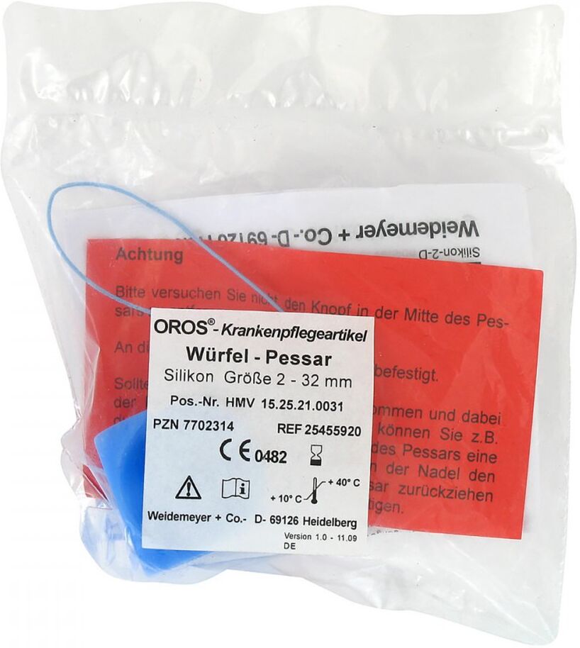 Würfelpessar Silicon 32 mm Größe 2