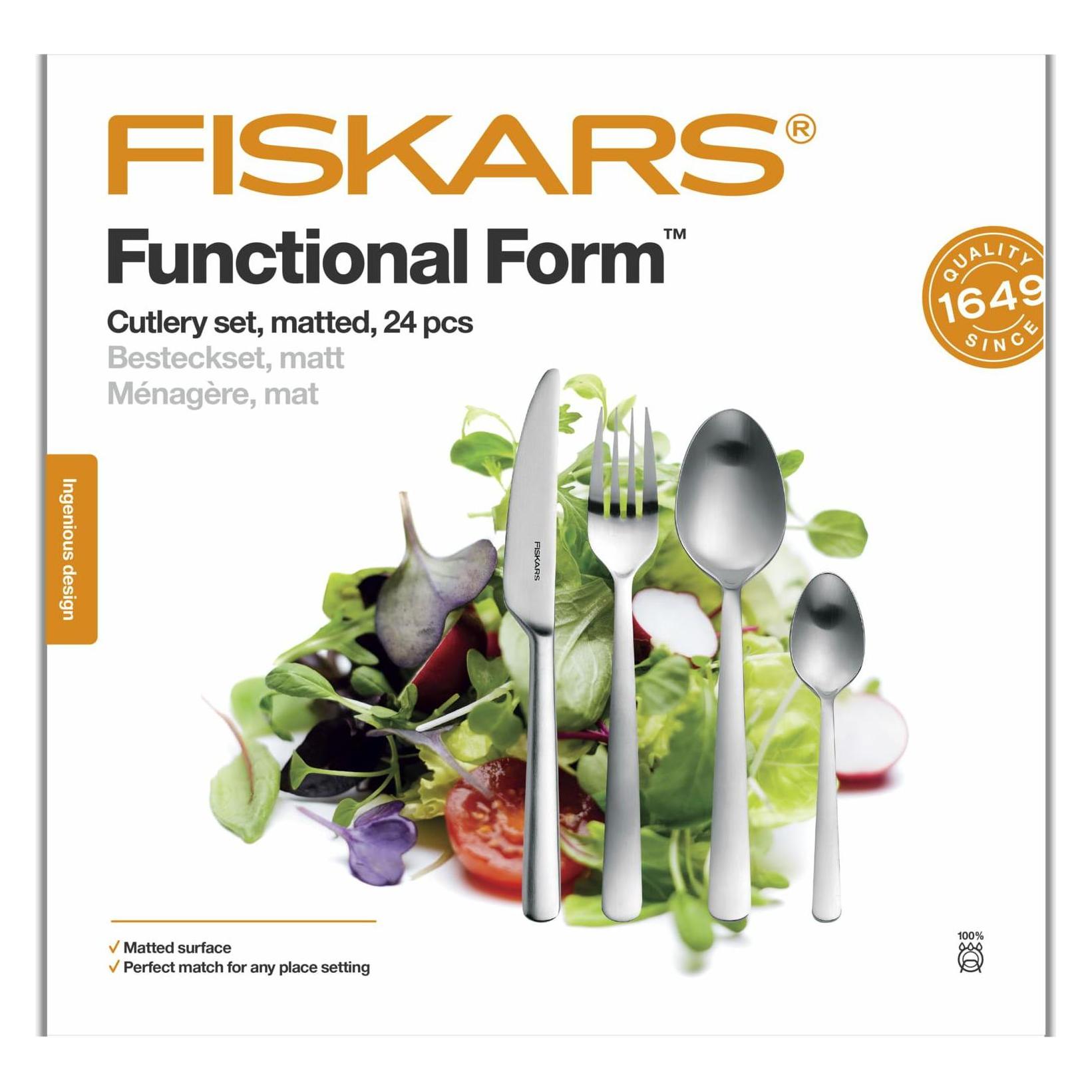 Fiskars FS. BESTECKSET 24-tlg. MATT FF (1071624)