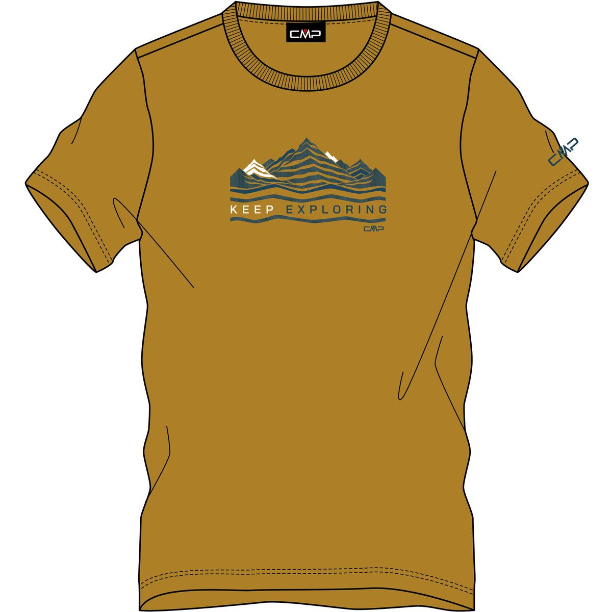 CMP MAN T-shirt curcuma (R813) 54 35F5617-R813-54