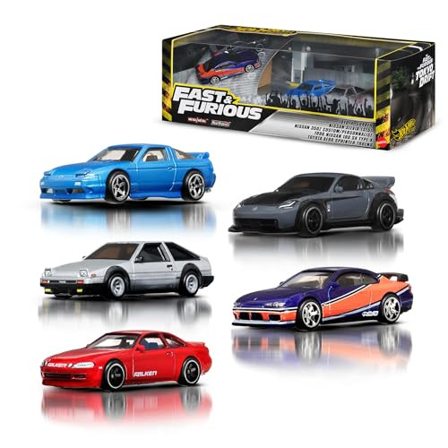 Hot Wheels Fast & Furious Tokyo Drift Premium Pakket met 5 Die-cast Voertuigen Schaal 1:64 JFL99