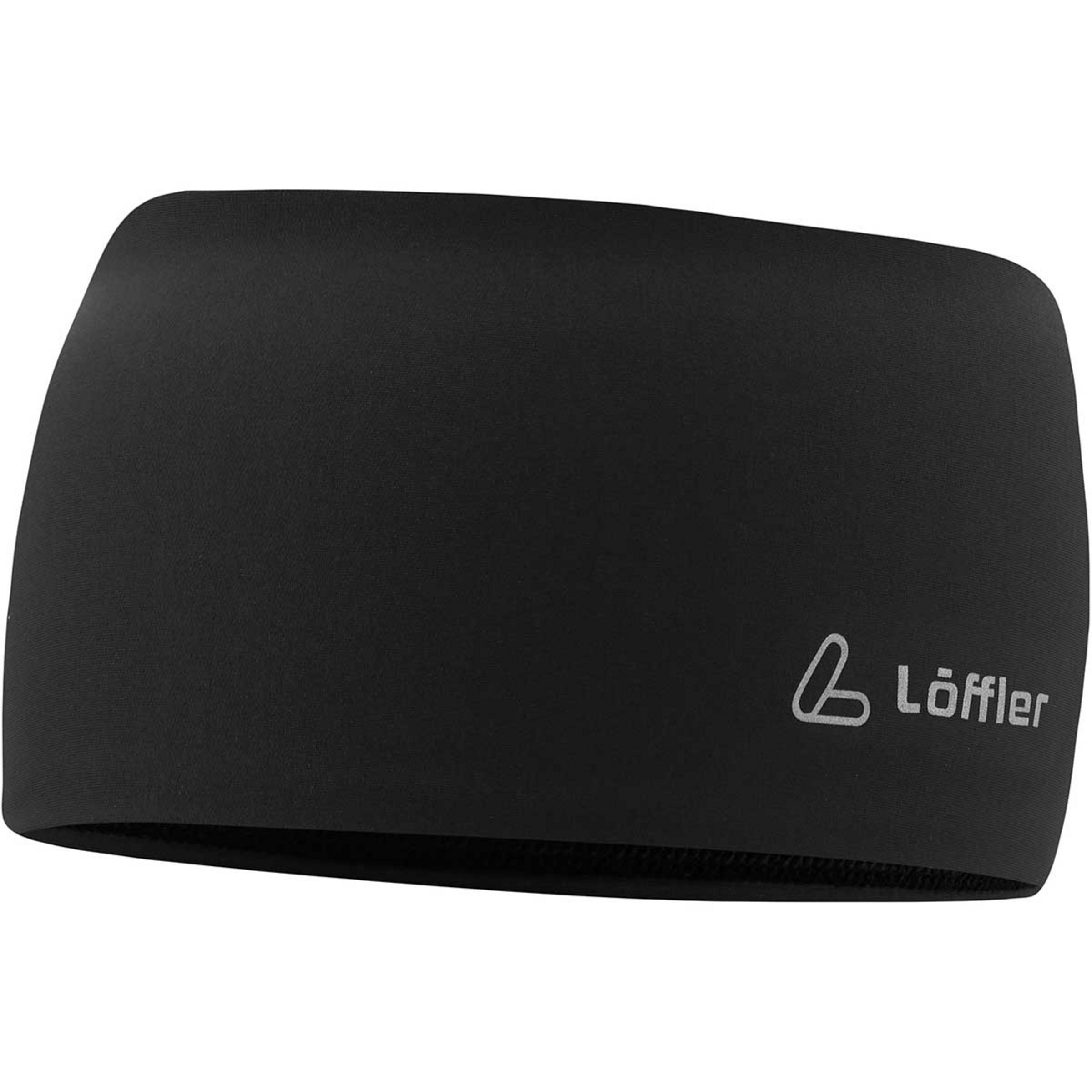 Löffler Mono Wide Stirnbänder schwarz Trekking