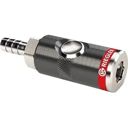 RIEGLER Sicherheitskupplung NW 7,4mm Druckknopf Tülle LW 6 drehbar