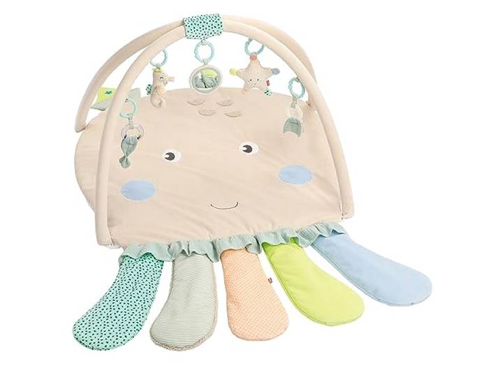 Fehn 3-D Activity-Decke Oktopus – Spielbogen & Anhänger für Babys