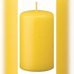 Kopschitz Kerzen Kerzen Stumpenkerzen Zitrone, 60 x 40 mm, 24 Stück