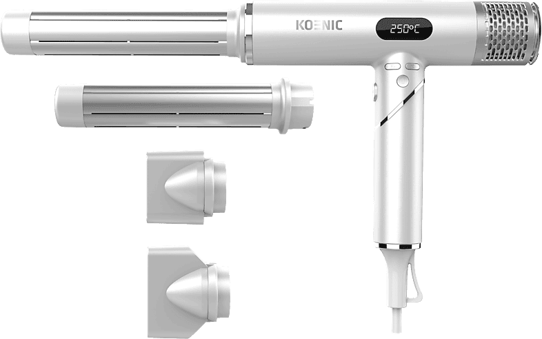 REACONDICIONADO Seminuevo Excelente Secador - KOENIC 23325 BLDC, 1600W, 3 Niveles de Temperatura, ventilador, Aire Frío, Gris
