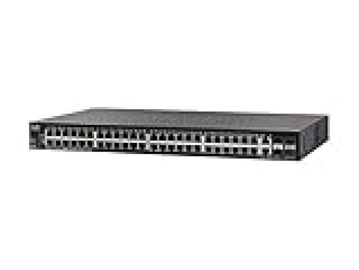 Commutateur géré empilable Cisco SG350X-48, Combine 48 Ports Gigabir Ethernet (GbE), 2 x 10G + 2 x SFP+, Protection à Vie limitée (SG350X-48-K9-EU)