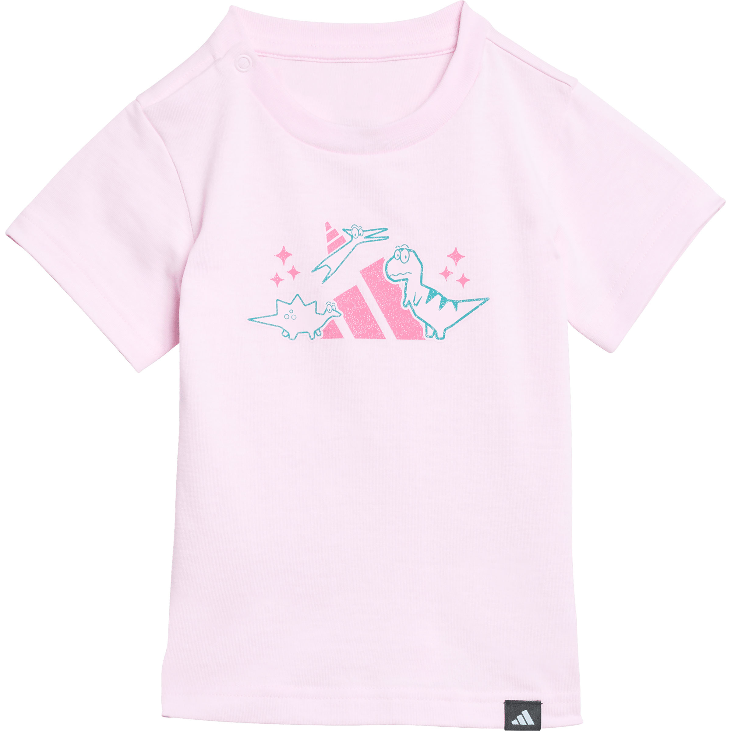 adidas Baby Adiraptor Graphic Kinder T-Shirts rosa Größe 74 Lifestyle Widerstandsfähig