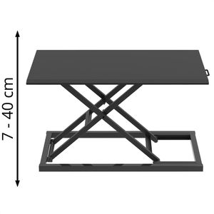 Luxor Schreibtischaufsatz DC-Basic-B, schwarz, höhenverstellbar 7-40cm, für 1 Monitor
