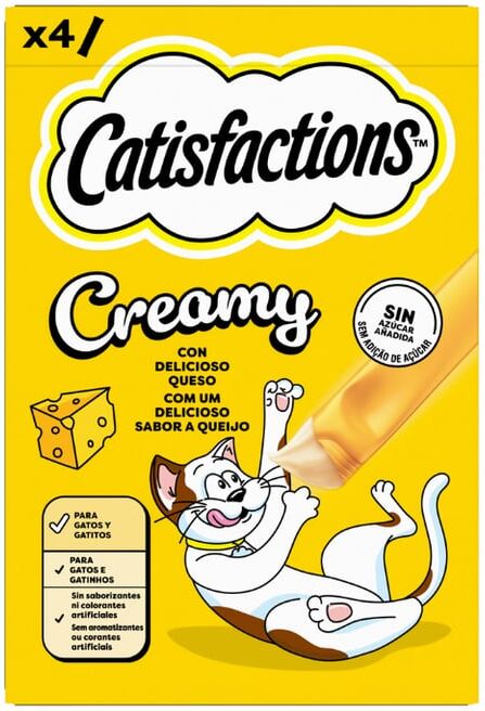 Catisfactions Creamy de Queso 11 uds x 4 uds
