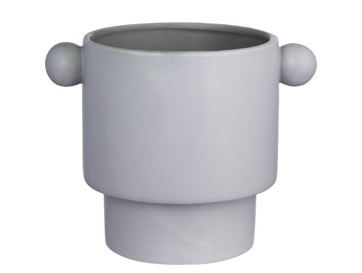 Cache-pot 18 x 20 x 25cm Gris/Gris