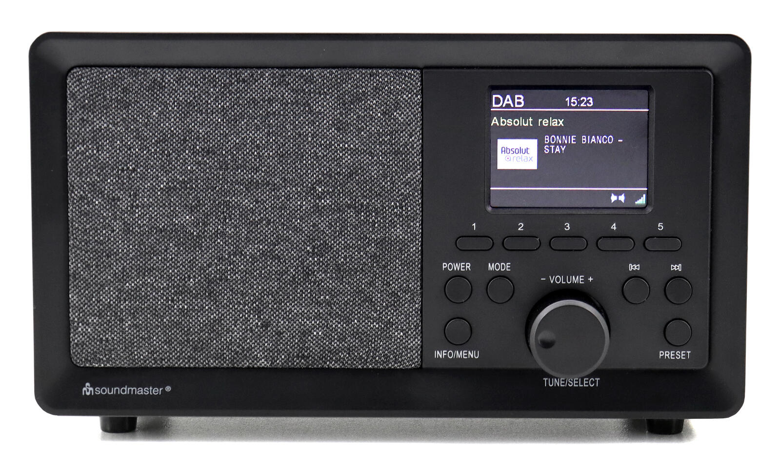 soundmaster DAB350SW DAB+ Radio schwarz