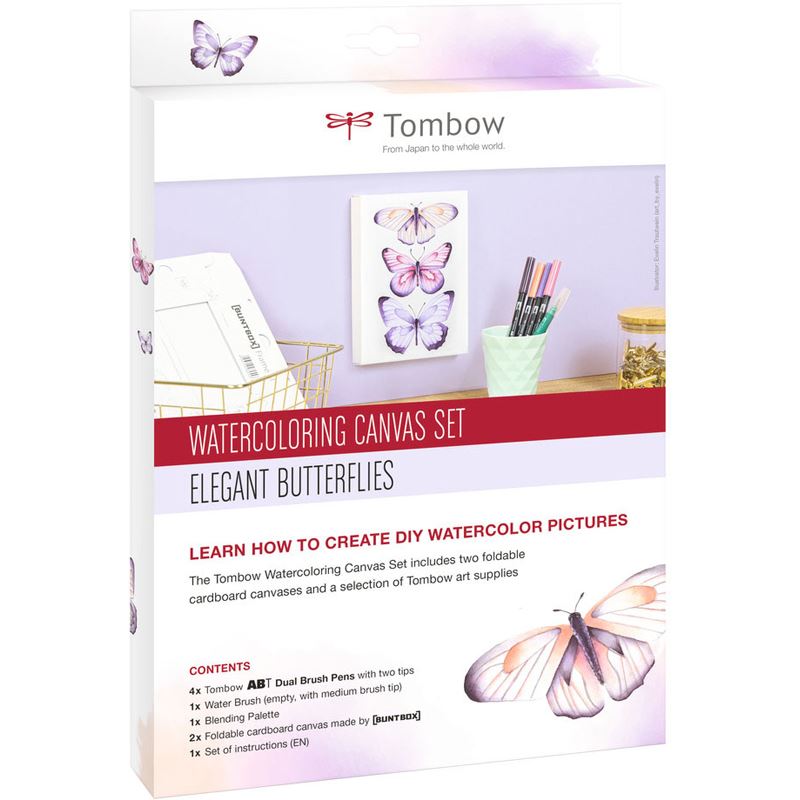 Tombow Schmetterling Malset farbsortiert, 1 Set