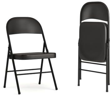Flash Furniture 2 Pack Double Braced Metal Folding Chair
