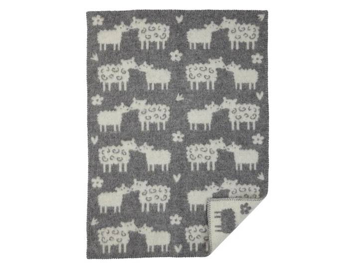 Klippan Yllefabrik Couverture pour enfant Bää laine gris