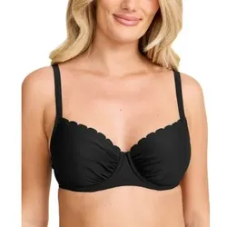 Damella Grace Wavy Bikini Bra Schwarz D/E 36 Damen
