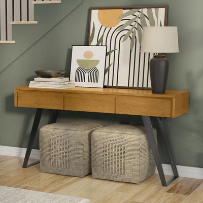 WYNDENHALL Mitchell 60 inch Wide Modern Industrial Console Sofa Table - 60 W x 16 D x 30 H