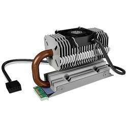 ICY BOX IB-M2HSF-705, M.2 Kühler mit Heatpipe und 30 mm Lüfter,Aluminium, Für M.2 SSDs max. 2280, silber 60878