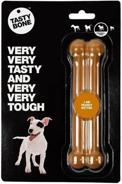 Tastybone Hueso De Nylon Sabor Mantequilla De Cacahuete Small