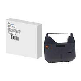G&G Farbbandkassette Gruppe 153 BK, 9 m Länge, 8 mm Bandbreite, schwarz