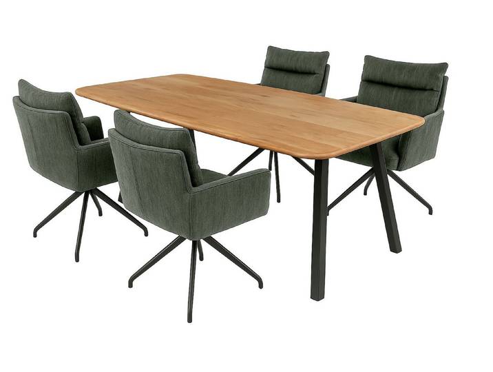 LC Home Essgruppe LC Home Houston 5tlg Esstisch, (5-tlg)