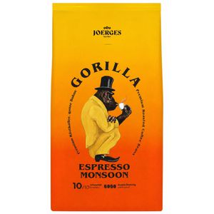 Gorilla Kaffee Espresso Monsoon, ganze Bohnen, 100% Robusta, 1 kg