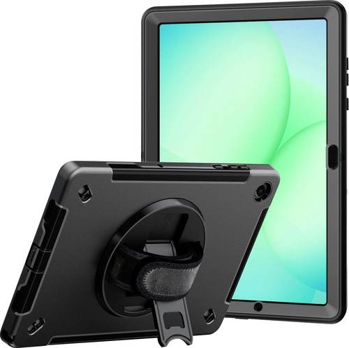 JT Berlin Rugged Kickstand & Handstrap Tablet-Cover Samsung Galaxy Tab A11+ (2025) Schwarz